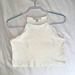 Women's Cream Halter Top